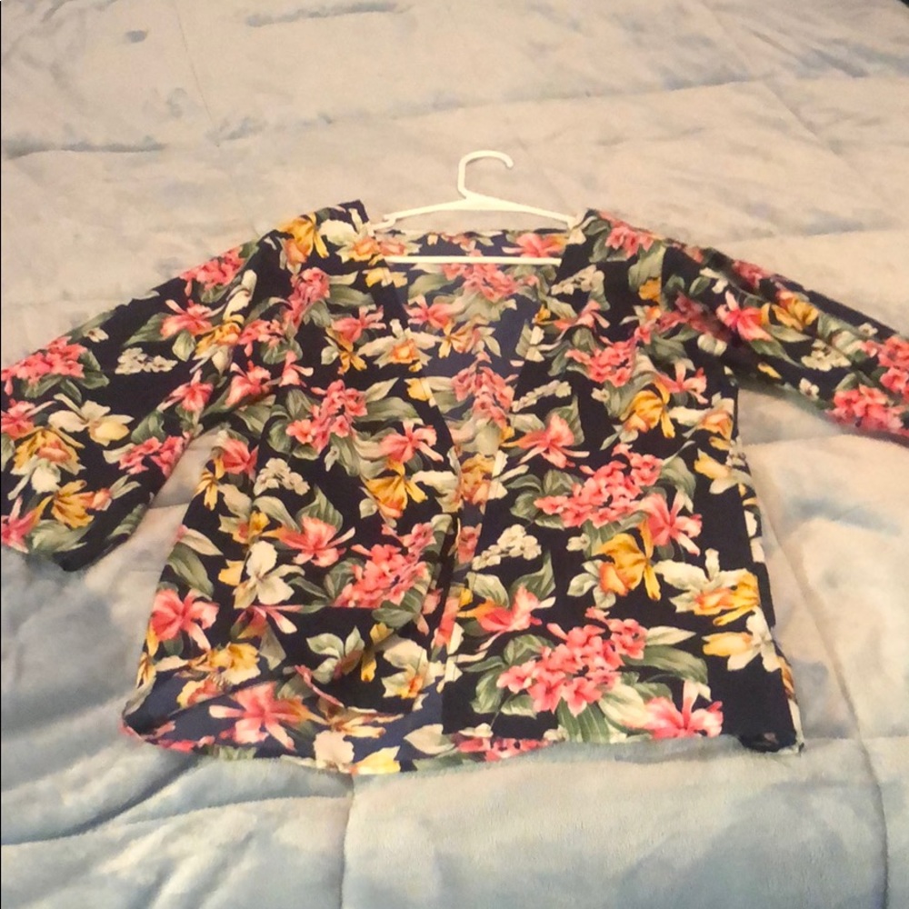 Floral light cardigan